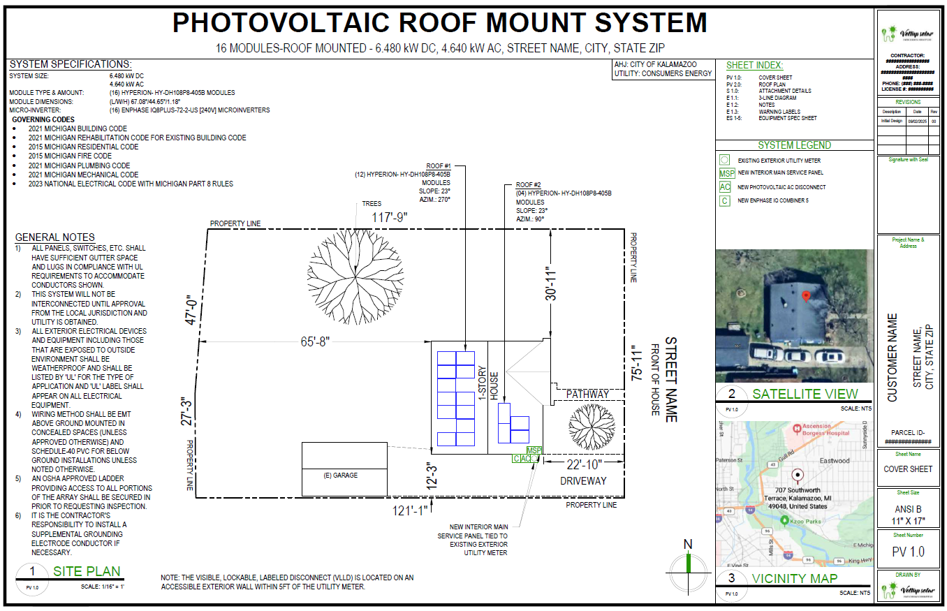 Residential Rooftop Solar Permit Design – USA